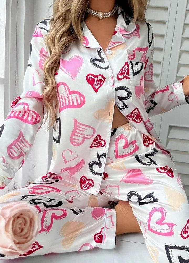 Valerie Pret  Polyester 2 Piece ARJ-PJ-03-HEART