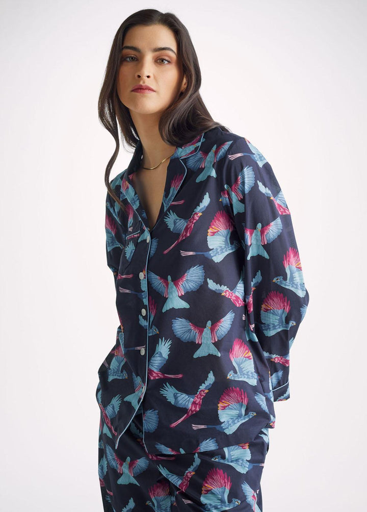 Valerie Pret  Cotton 2 Piece ARJ-PJ01-NV-BRD