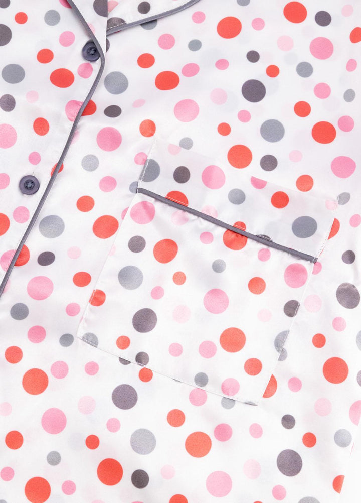 Valerie Pret Printed Satin Night Wear Pajama Set VDPJ1022-06