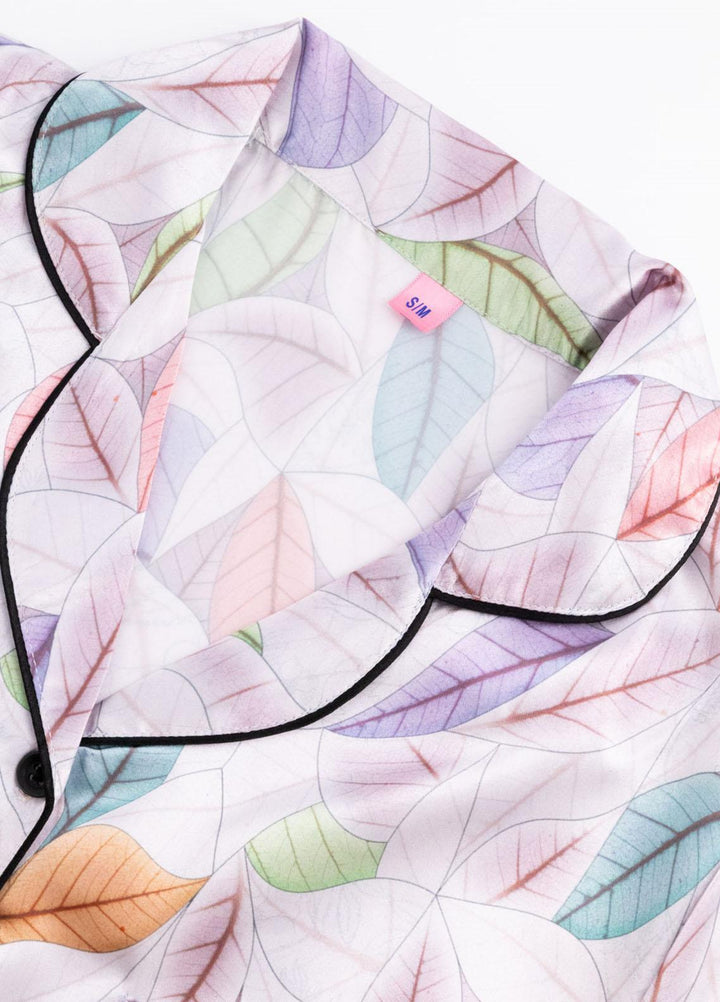 Valerie Pret Printed Satin Night Wear Pajama Set VDPJ1022-07