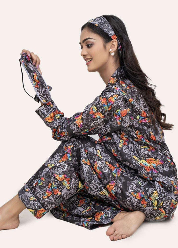 Valerie Pajama Set Printed  5 Piece ARJ-PCTN06