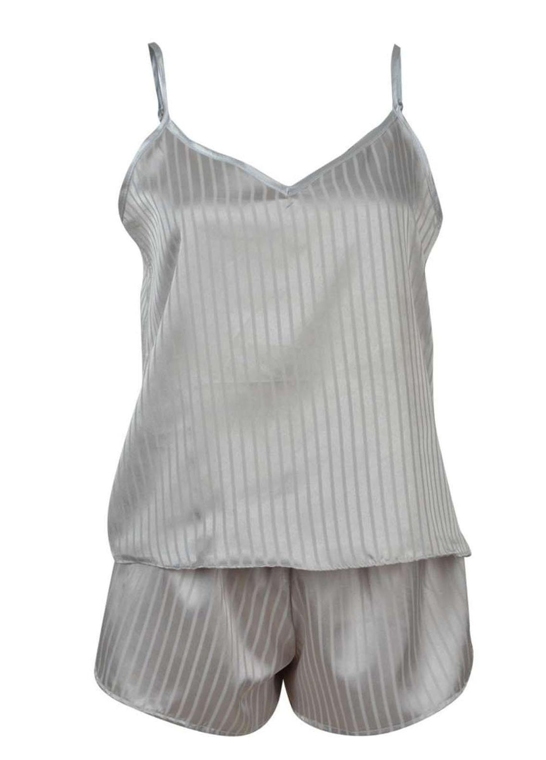 Valerie Night Wear  Satin Cami Set CAM01-STP-SLV