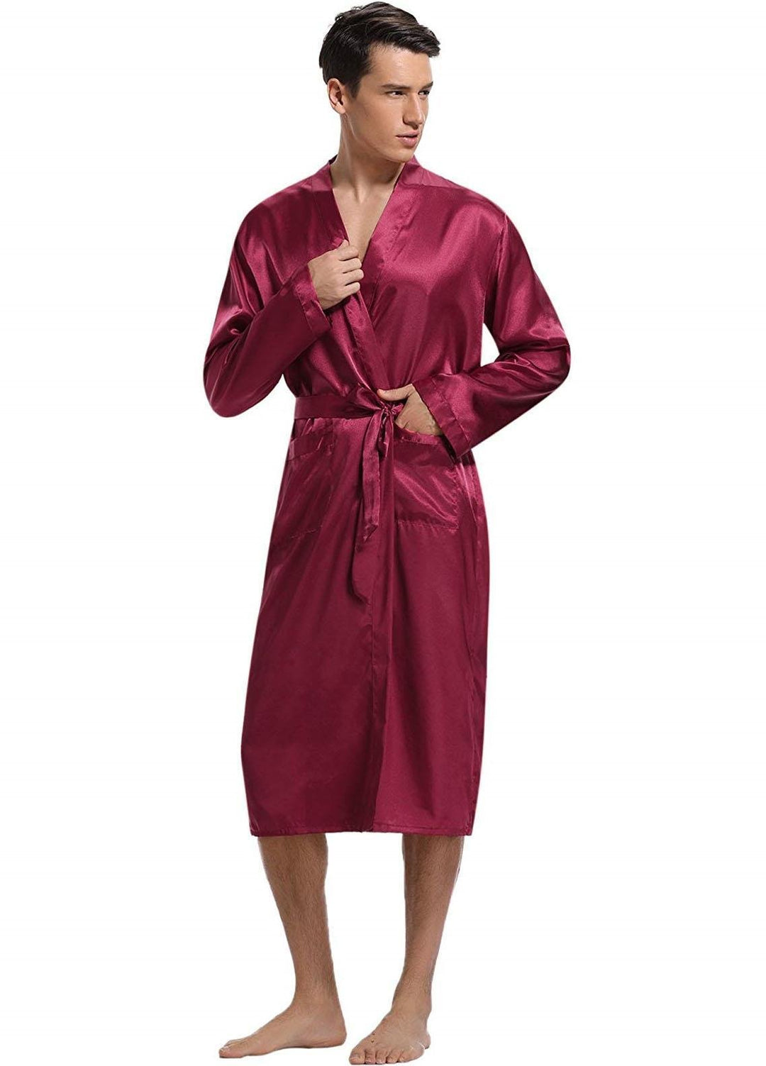 Valerie Satin  Gown for Men -  MGWN1300-DR