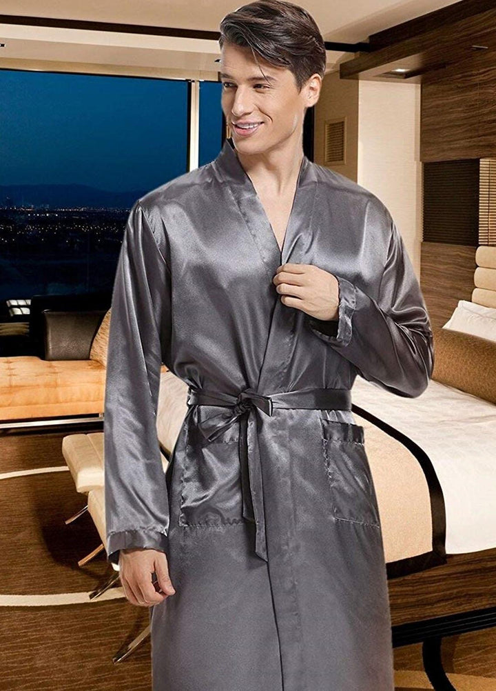 Valerie Satin  Gown for Men -  MGWN1300-CHC