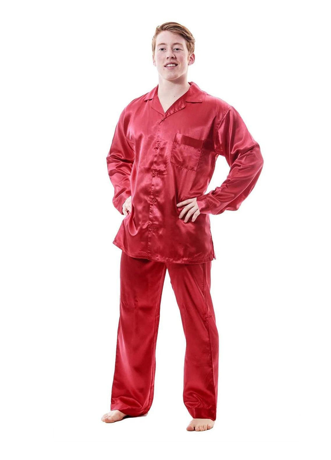 Valerie Satin  Pajama Set for Men -  MPJ51-BG
