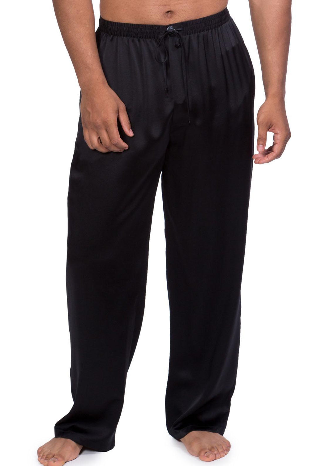 Valerie Satin Pants for Men - MSP01-BK