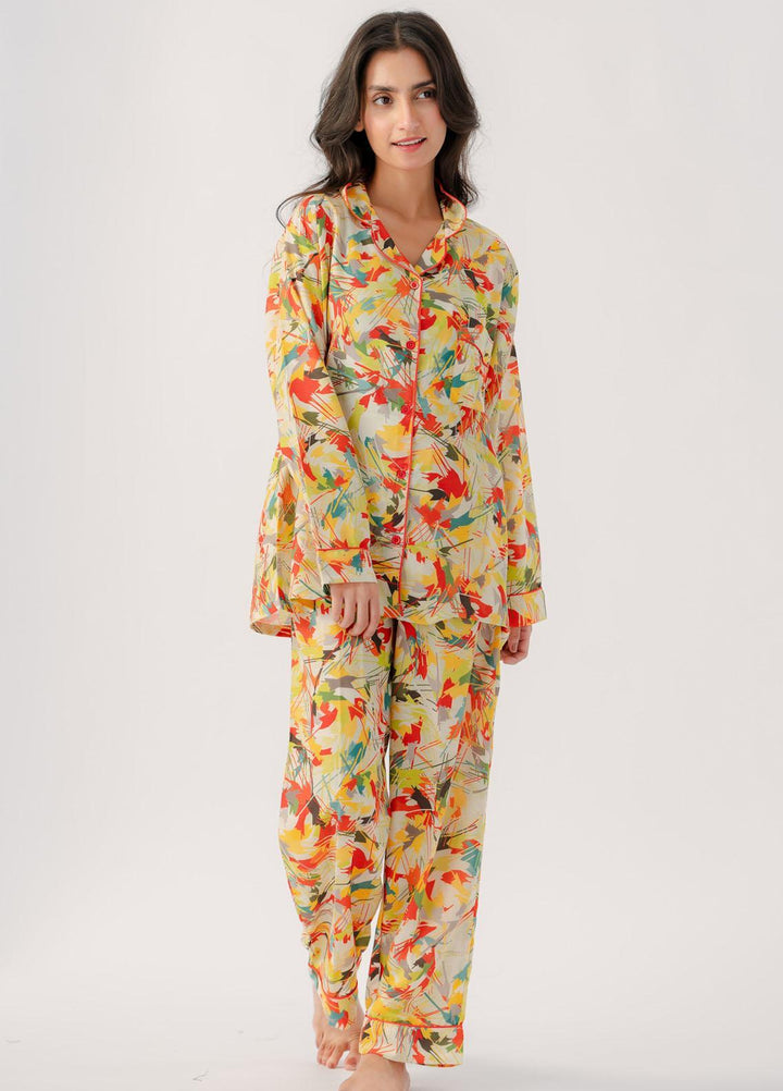 Valerie Pajama Set Printed Lawn 2 Piece Suit VL-PJ-LWN-002