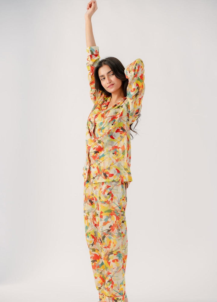 Valerie Pajama Set Printed Lawn 2 Piece Suit VL-PJ-LWN-002