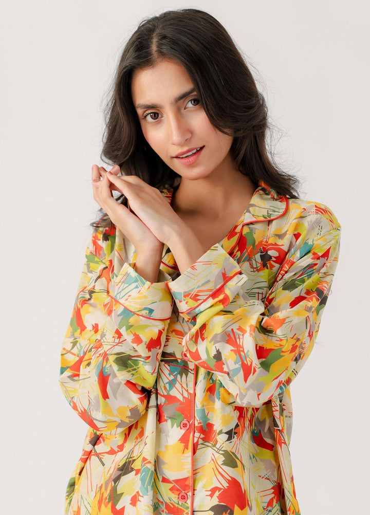 Valerie Pajama Set Printed Lawn 2 Piece Suit VL-PJ-LWN-002