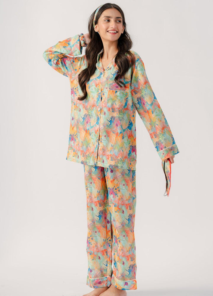 Valerie Pajama Set Printed Lawn 2 Piece Suit VL-PJ-LWN-005