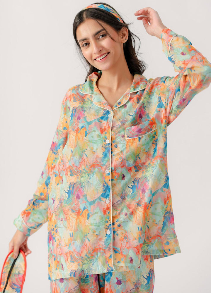 Valerie Pajama Set Printed Lawn 2 Piece Suit VL-PJ-LWN-005