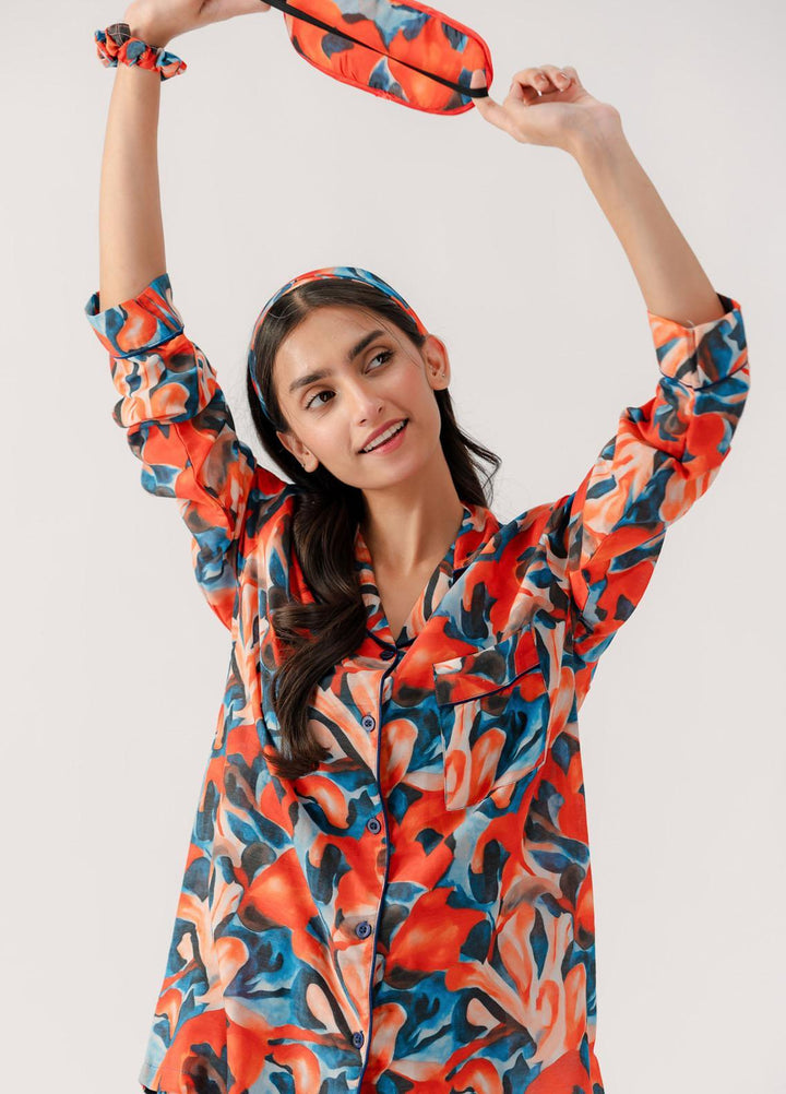 Valerie Pajama Set Printed Lawn 2 Piece Suit VL-PJ-LWN-007