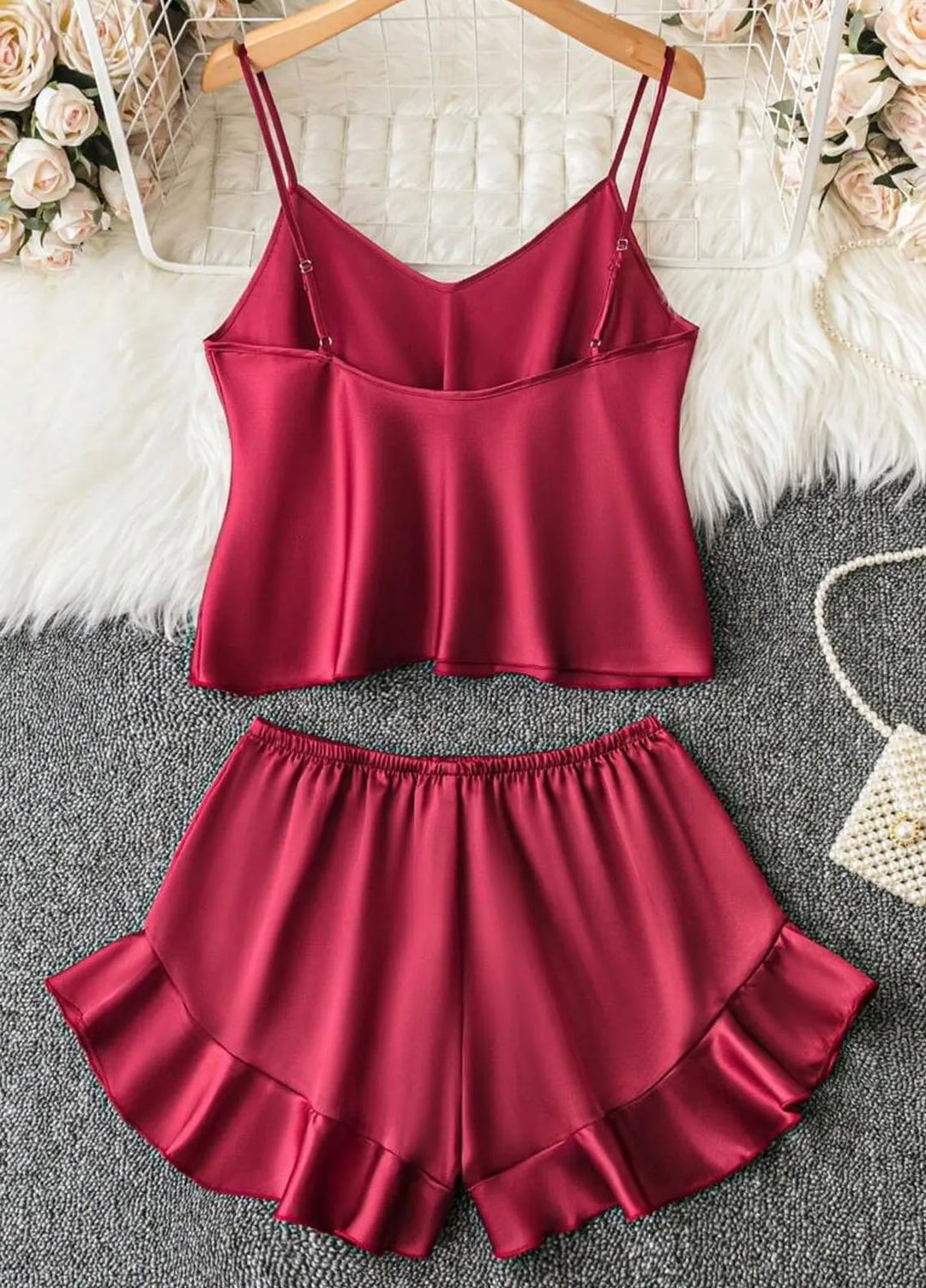 Valerie Pret Night Wear Polyester Cami Set BB-CCAMI03-BDG
