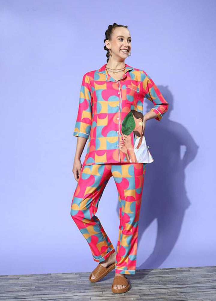 Valerie Pret  Polyester Pajama Set ARJ-GRL-01