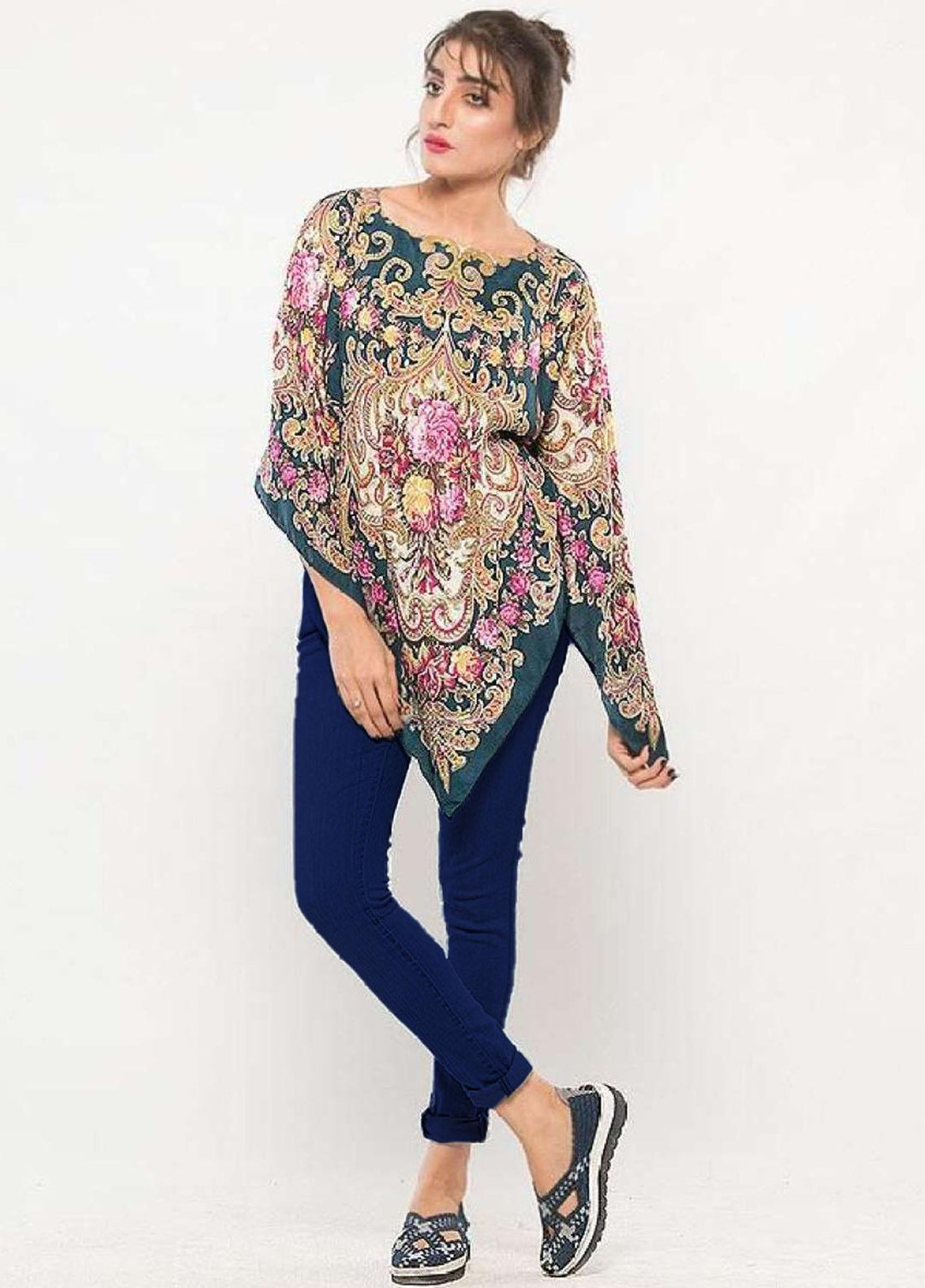 Valerie Pret Satin Poncho PNP-001