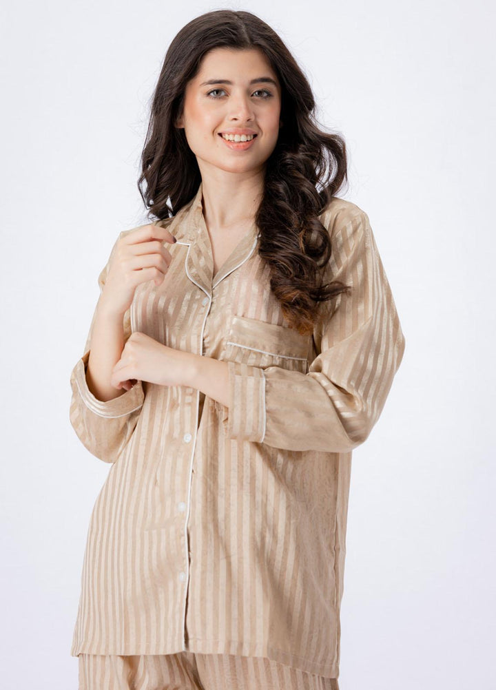 Valerie Pret Printed Satin Night Wear Pajama Set VSSPJ1022-CHP