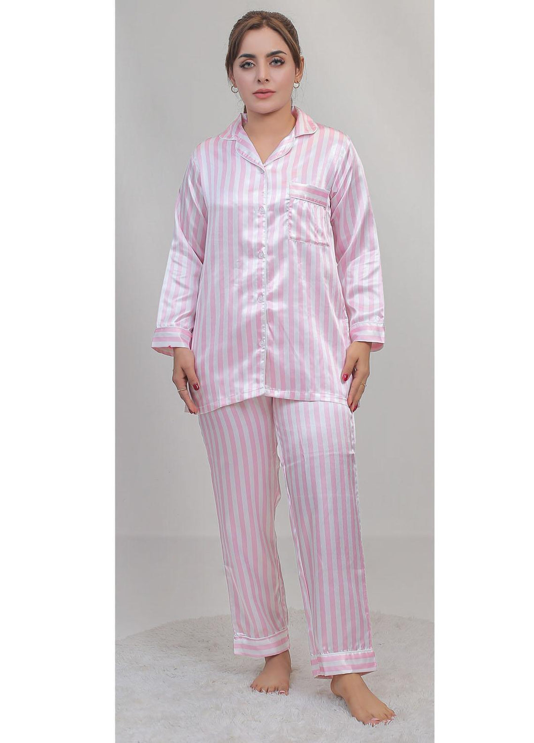 Valerie Night Wear Printed Satin Pajama Set VL-CLASSIC-05
