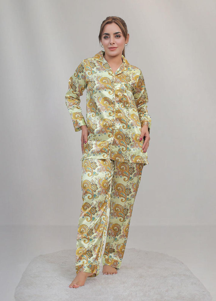 Valerie Night Wear Printed Satin Pajama Set VL-CLASSIC-13