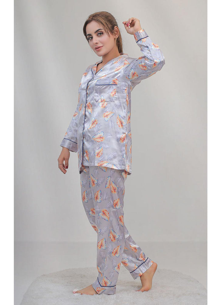 Valerie Night Wear Printed Satin Pajama Set VL-CLASSIC-14
