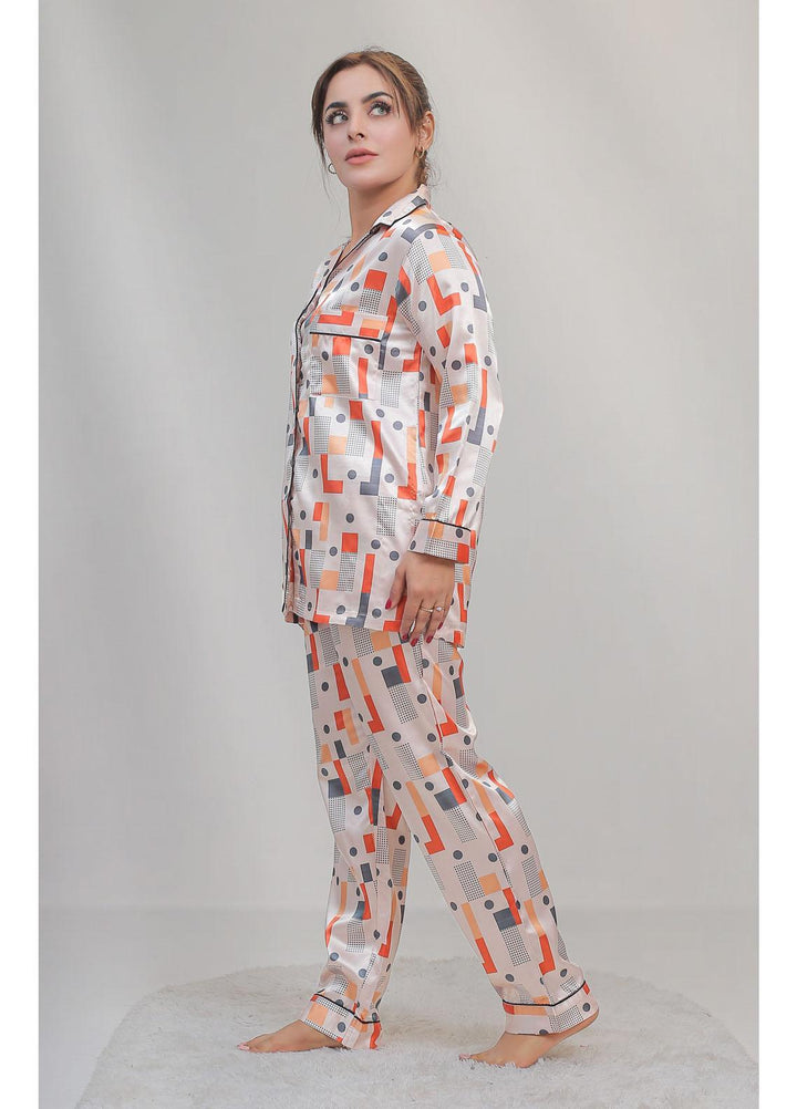 Valerie Night Wear Printed Satin Pajama Set VL-CLASSIC-15