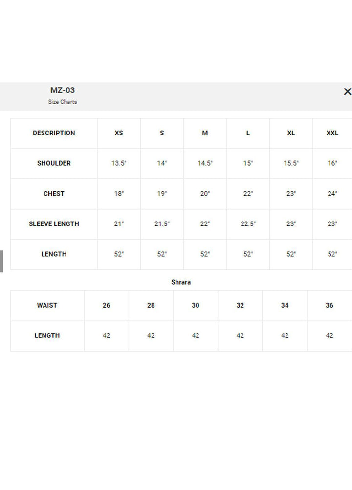 Vanya Formal Wear Organza Pret 4 Piece MZ-03