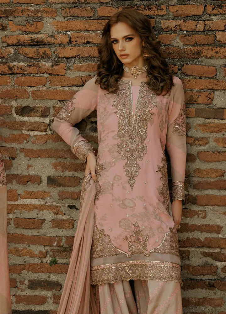 Vasal by Charizma Embroidered Chiffon Suit Unstitched 4 Piece CR25VC VSL25-01 - Luxury Collection