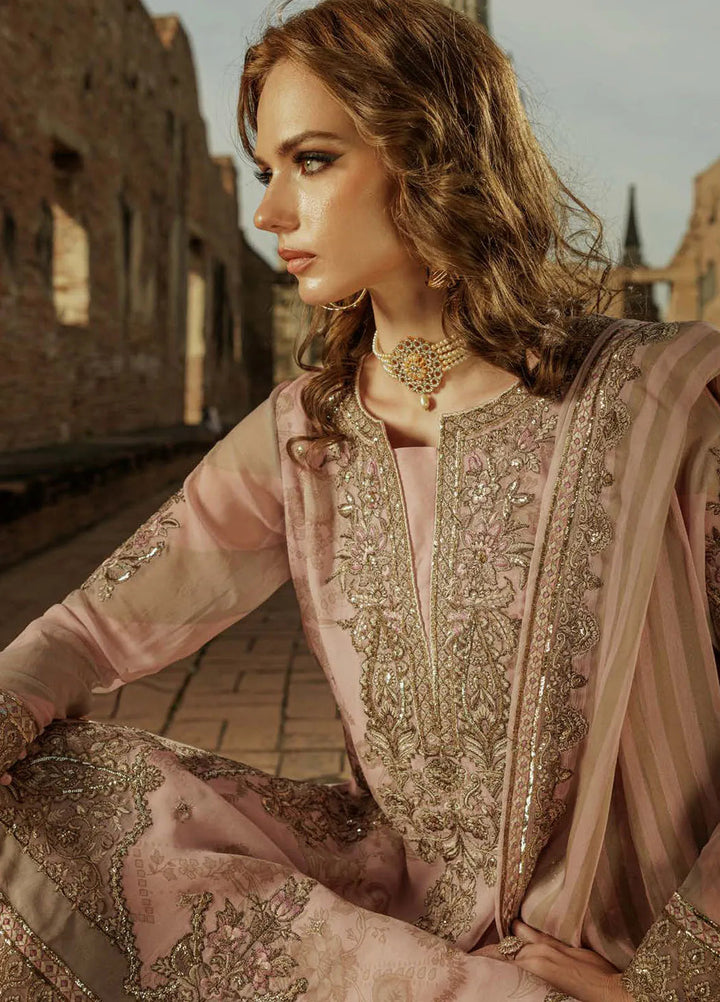 Vasal by Charizma Embroidered Chiffon Suit Unstitched 4 Piece CR25VC VSL25-01 - Luxury Collection
