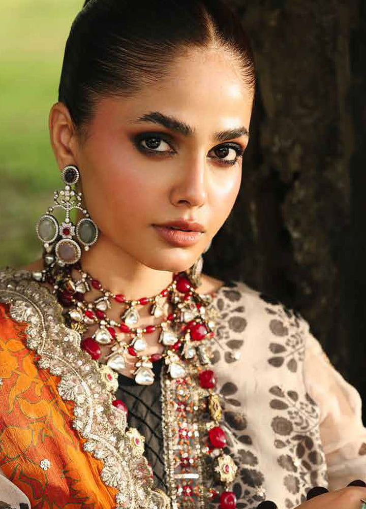 Vasal by Charizma Embroidered Chiffon Suits Unstitched 4 Piece CRZ25VC VSL25-30 - Formals Collection