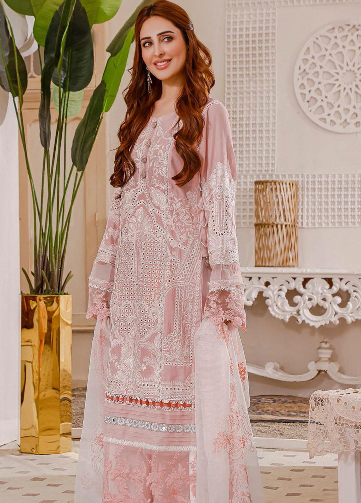Vasl By Hadia Eman Embroidered Lawn Suits Unstitched 3 Piece HE22V HEVL-07 - Festive Collection