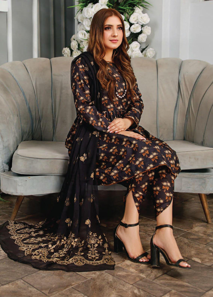 Vasl by Humdum Embroidered Lawn Suits Unstitched 3 Piece HD23VSL D-01 - Summer Collection