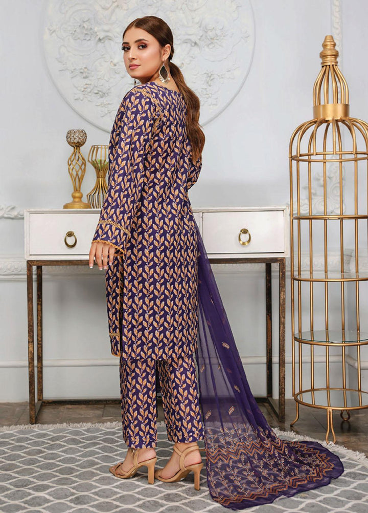 Vasl by Humdum Embroidered Lawn Suits Unstitched 3 Piece HD23VSL D-04 - Summer Collection