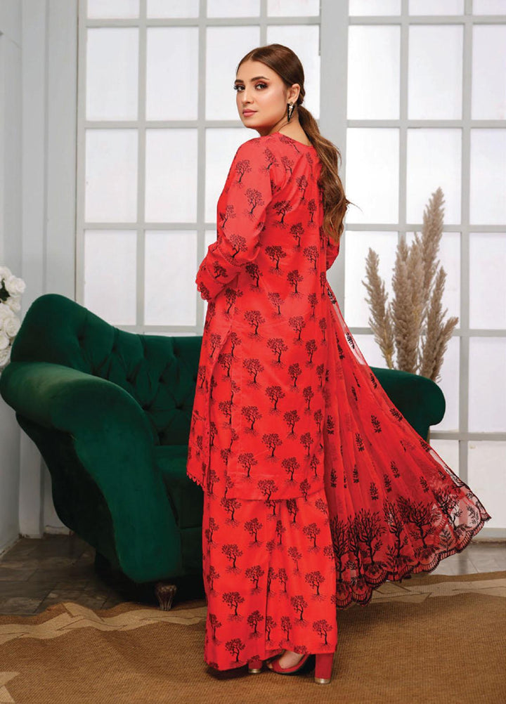 Vasl by Humdum Embroidered Lawn Suits Unstitched 3 Piece HD23VSL D-07 - Summer Collection