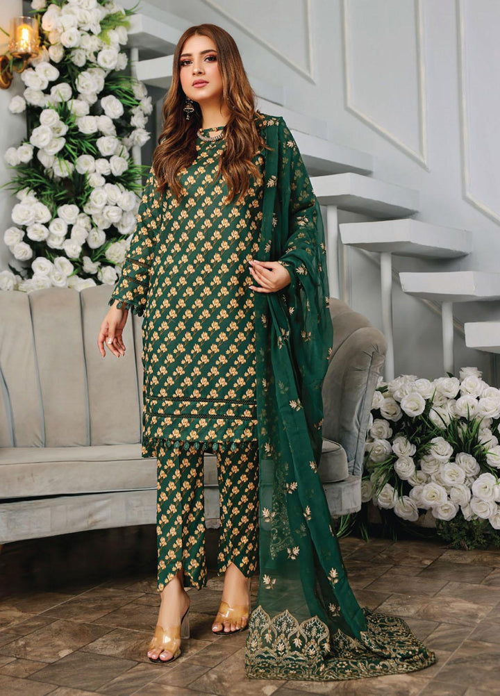 Vasl by Humdum Embroidered Lawn Suits Unstitched 3 Piece HD23VSL D-09 - Summer Collection