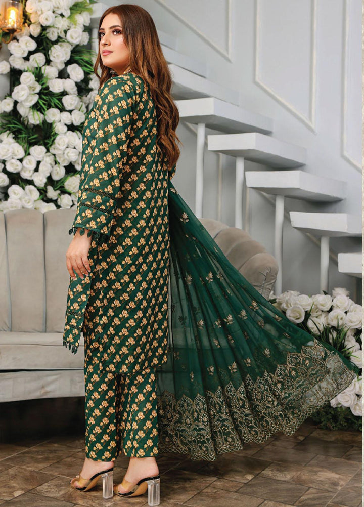 Vasl by Humdum Embroidered Lawn Suits Unstitched 3 Piece HD23VSL D-09 - Summer Collection