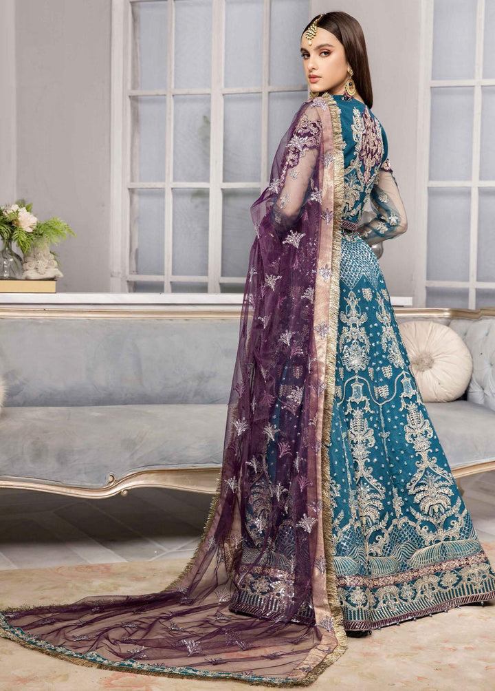 Vasl-e-Meeras By Alizeh Fashion Embroidered Net Suits Unstitched 3 Piece AFB22VM 10 Banafsha - Festive Collection