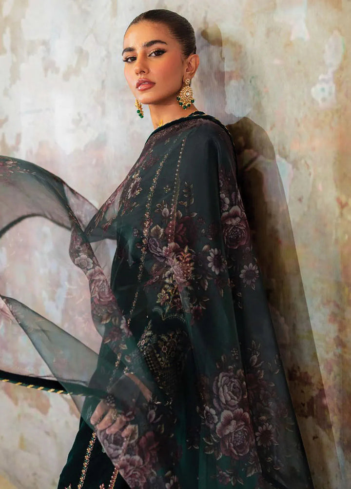 Velmor by Seran Embroidered Velvet Suit Unstitched 3 Piece SRN24VF Ayra - Formal Collection