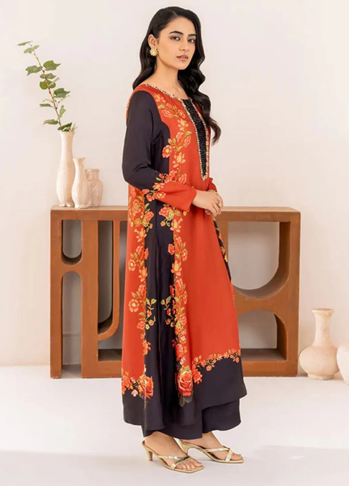 Velora by Stitch Vibes Pret Printed Charmeuse 3 Piece Suit Sienna Grace