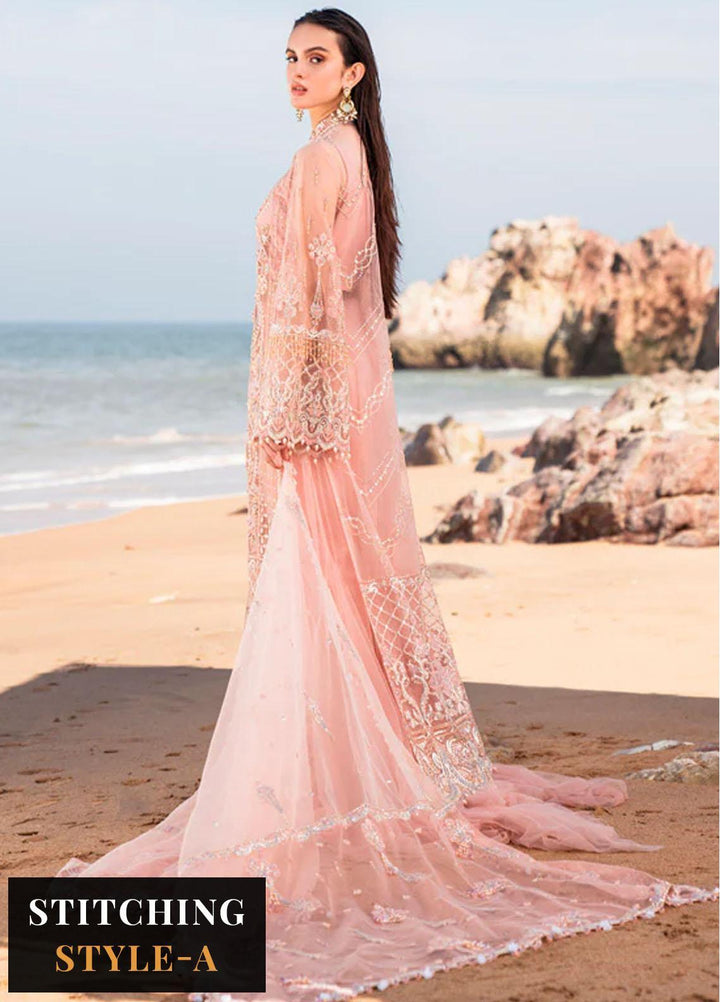 Versailles By Muneefa Naz Embroidered Net Suits Unstitched 4 Piece MN22V Charlotte - Wedding Collection