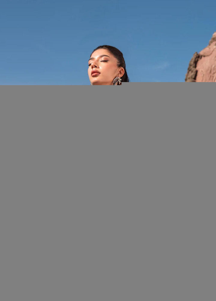 Versailles By Muneefa Naz Embroidered Net Unstitched Saree MN22V Elisa - Wedding Collection