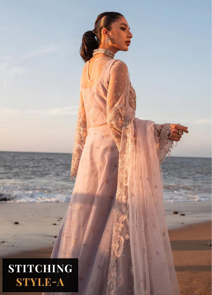 Versailles By Muneefa Naz Embroidered Net Suits Unstitched 4 Piece MN22V Janette - Wedding Collection