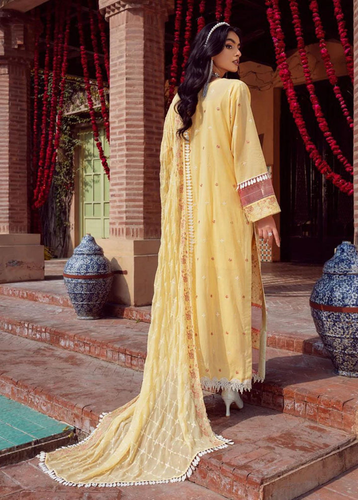 Vintage By LALA Textiles Embroidered Swiss Voile Suits Unstitched 3 Piece LT22V Cyra - Summer Collection