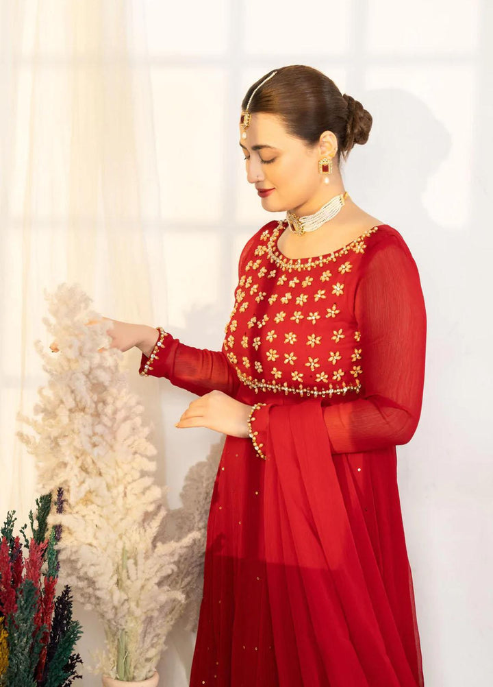 Noorangi Luxury Pret  Chiffon Frock NR22VF Sierra