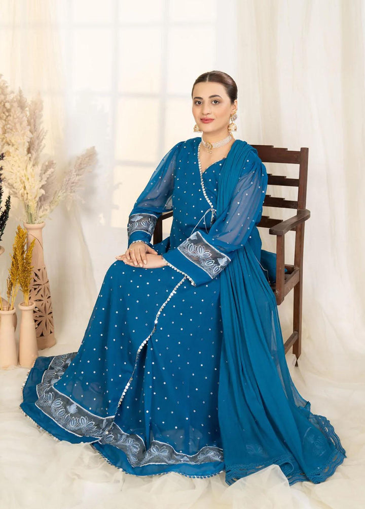 Noorangi Luxury Pret  Chiffon Frock NR22VF Elana