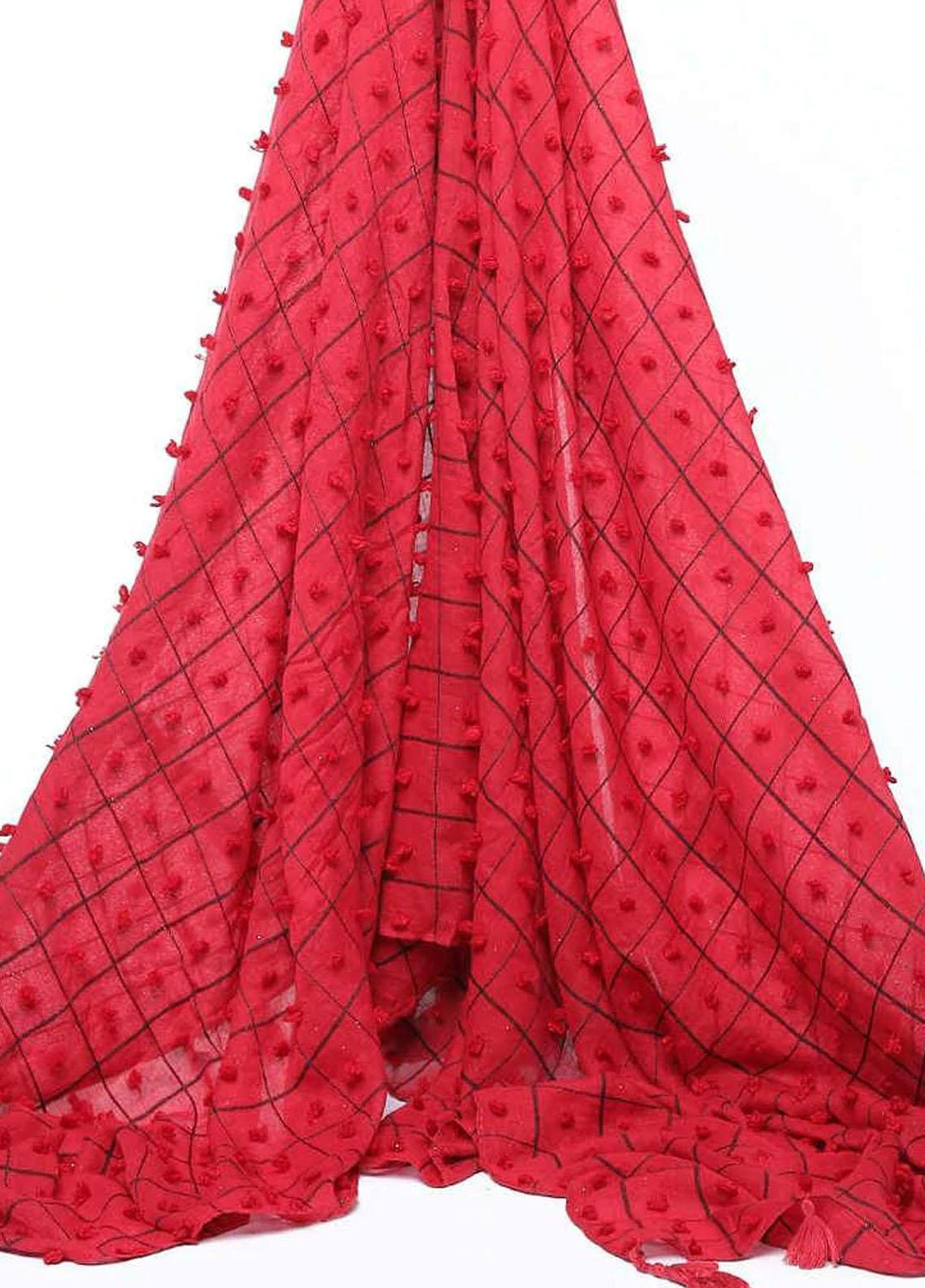 Abaya pk Viscose Hijab ABA22VH STRIKING RED CHECK - Viscose Hijabs