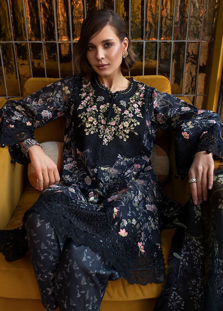 Vital By Sobia Nazir Embroidered Lawn Suits Unstitched 3 Piece SN24V SV24-3B - Summer Collection