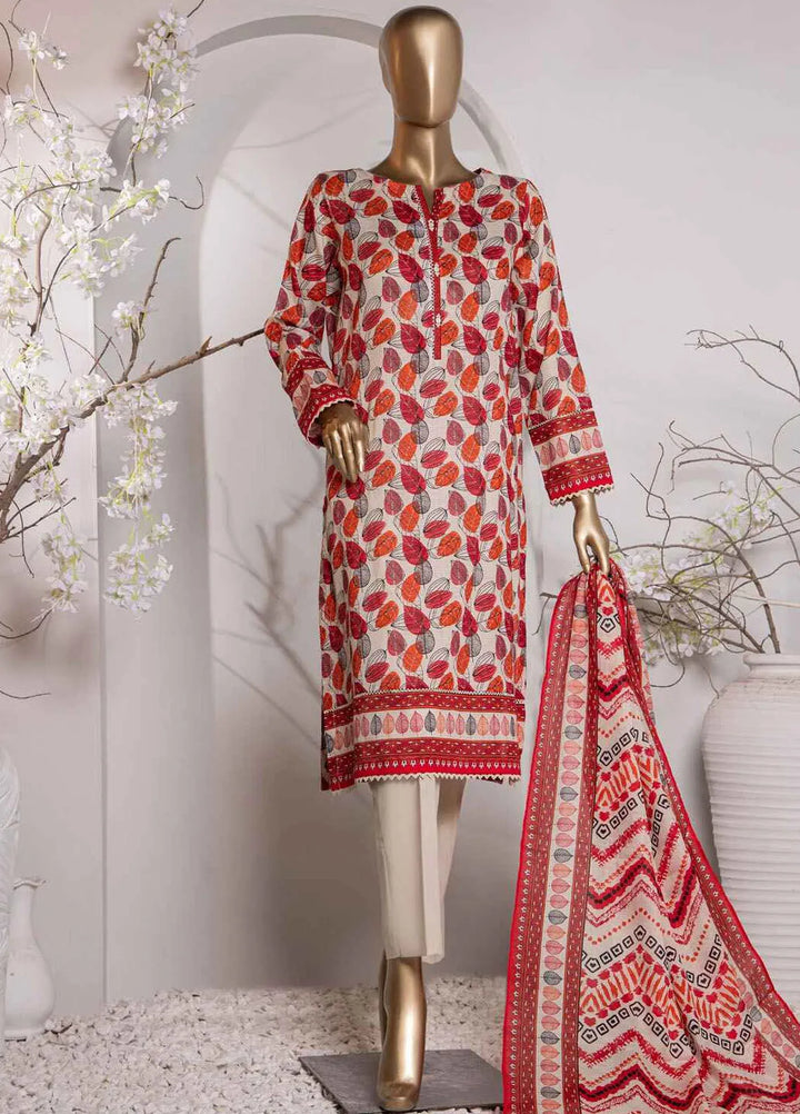 Vital prints By Hz Textiles Printed Cotton Suit Unstitched 3 Piece HZ24VP VP-149 - Summer Collection