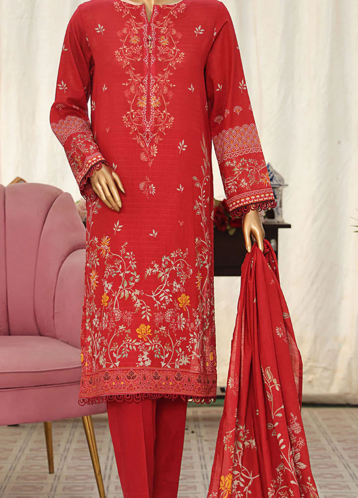 Vital Prints By HZ Textiles Printed Lawn Suits Unstitched 3 Piece HZ25VU VP-01 - Summer Collection