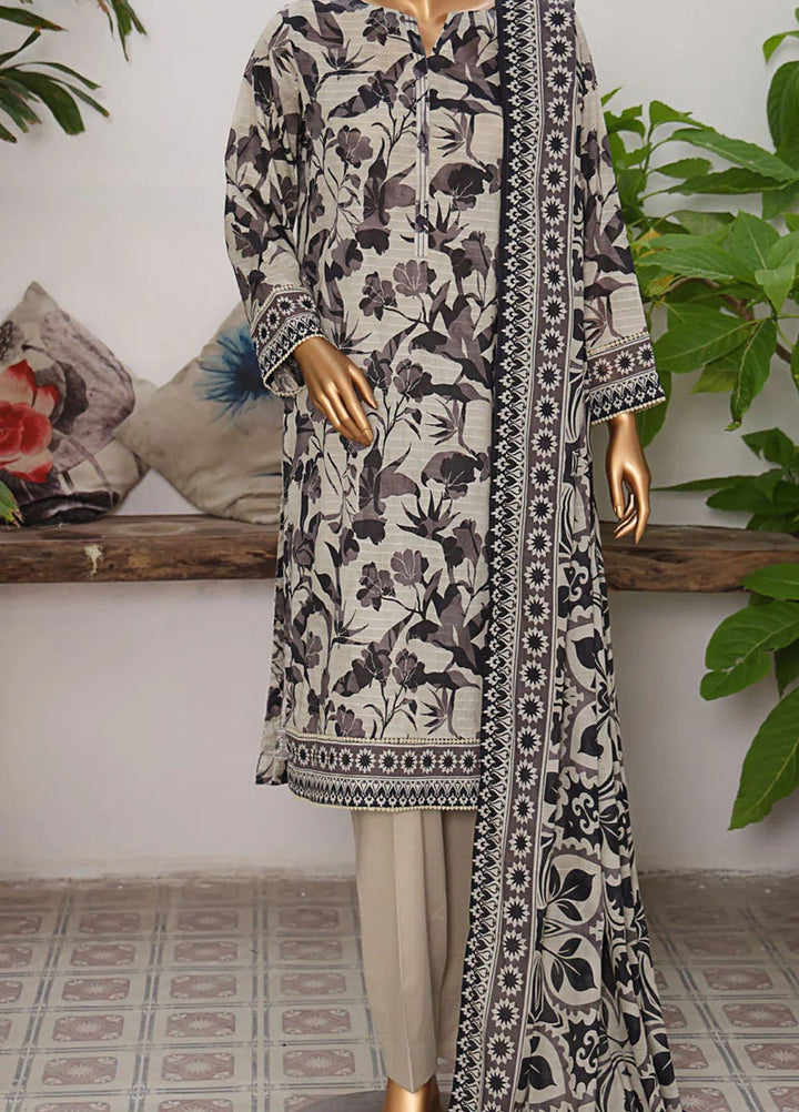 Vital Prints By HZ Textiles Printed Lawn Suits Unstitched 3 Piece HZ25VU VP-07 - Summer Collection