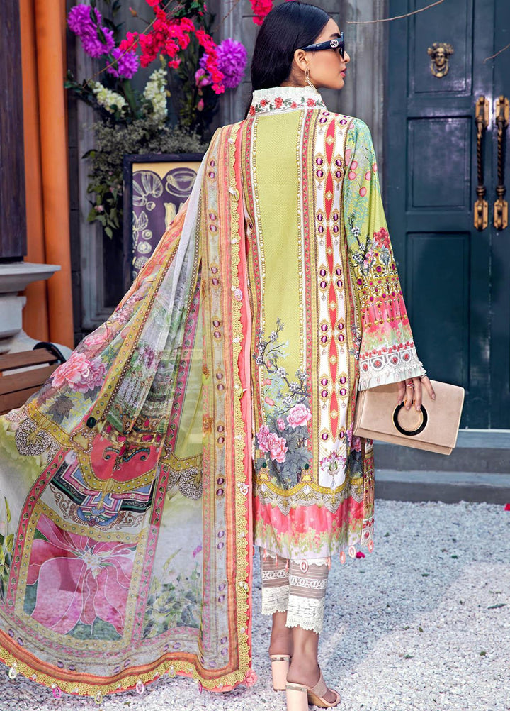 Anaya By Kiran Chaudhry Embroidered Lawn Suits Unstitched 3 Piece AK21VL VL21-06-B FLORA - Summer Collection