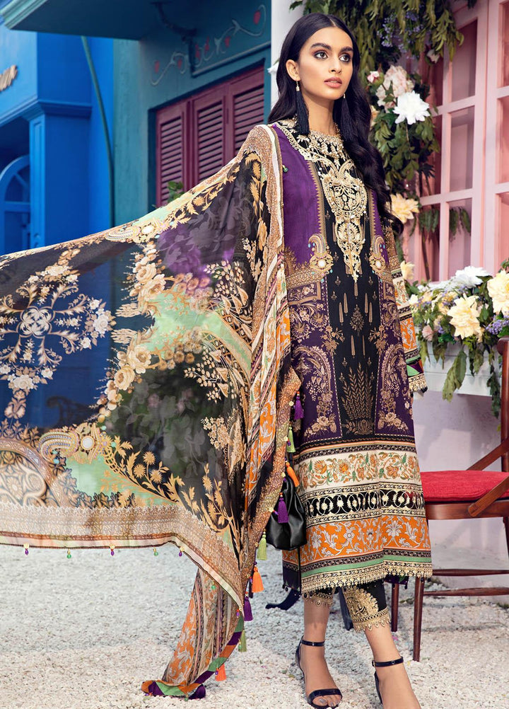 Anaya By Kiran Chaudhry Embroidered Lawn Suits Unstitched 3 Piece AK21VL VL21-07-B MARCIA - Summer Collection